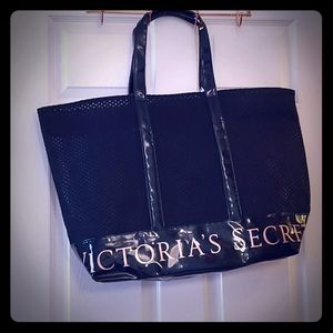 Victoria's Secret mesh tote bag Black